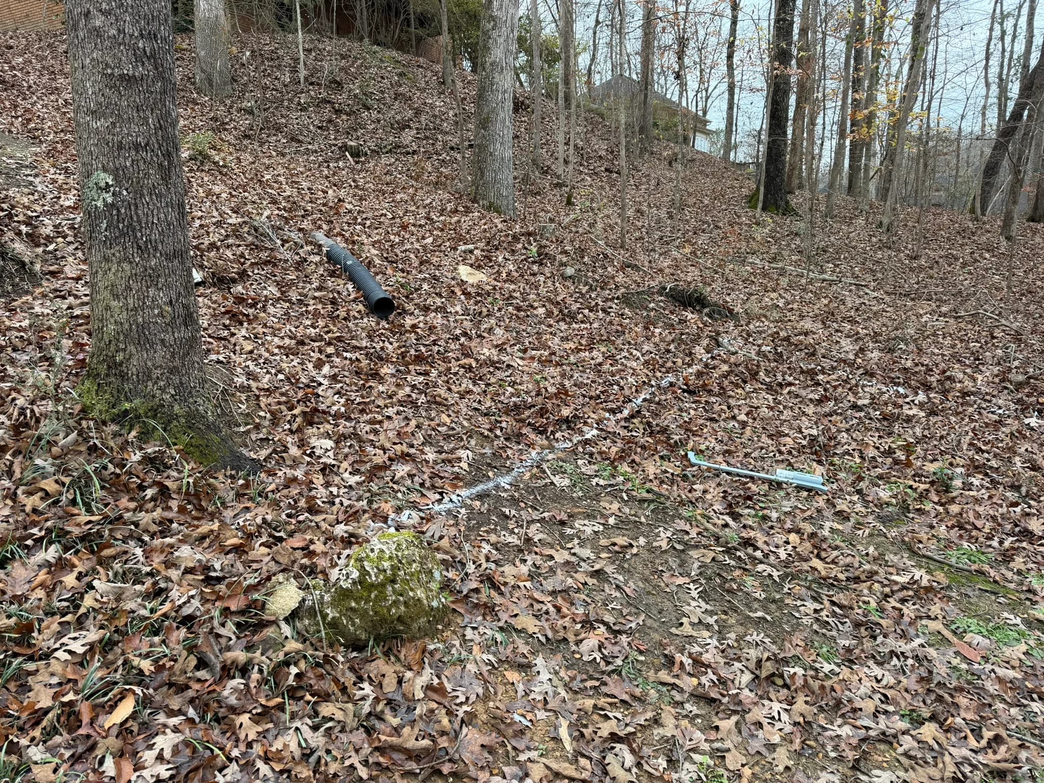 Cross Tie Retaining Wall, Stairs & Backyard Grading — photo 6