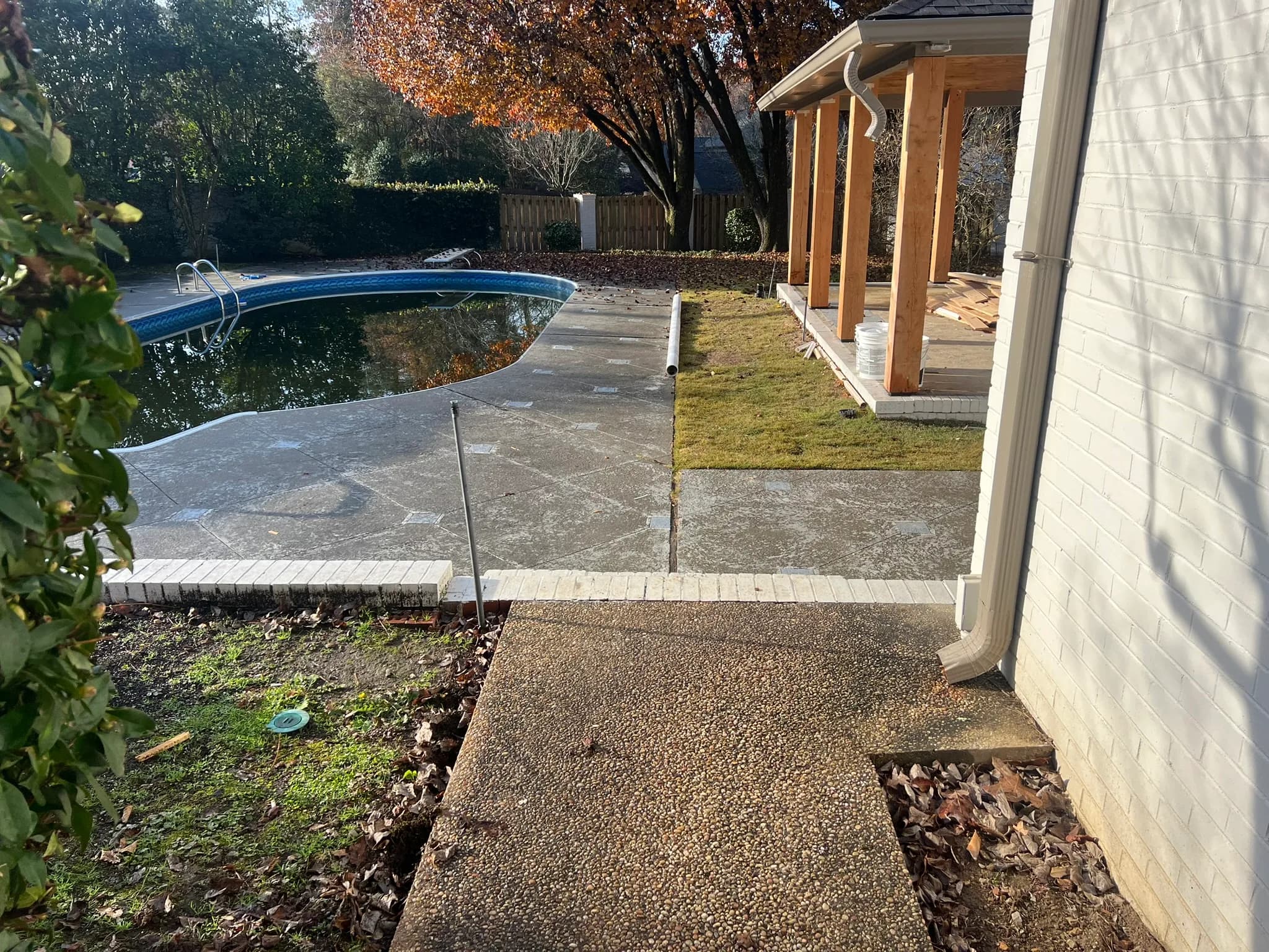 Pool & Backyard Redevelopment with Hardscape Installation — photo 9