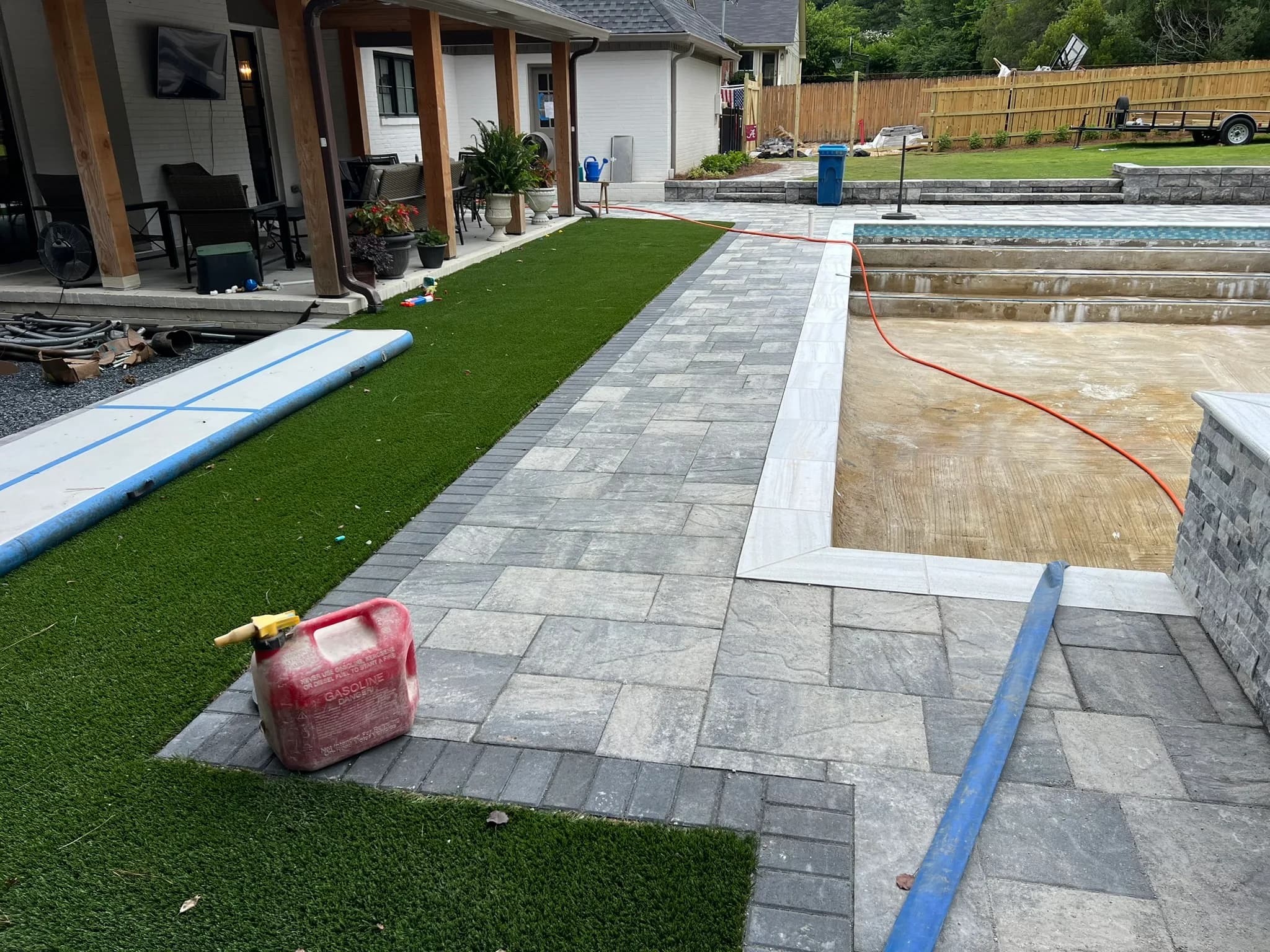 Pool & Backyard Redevelopment with Hardscape Installation — photo 8
