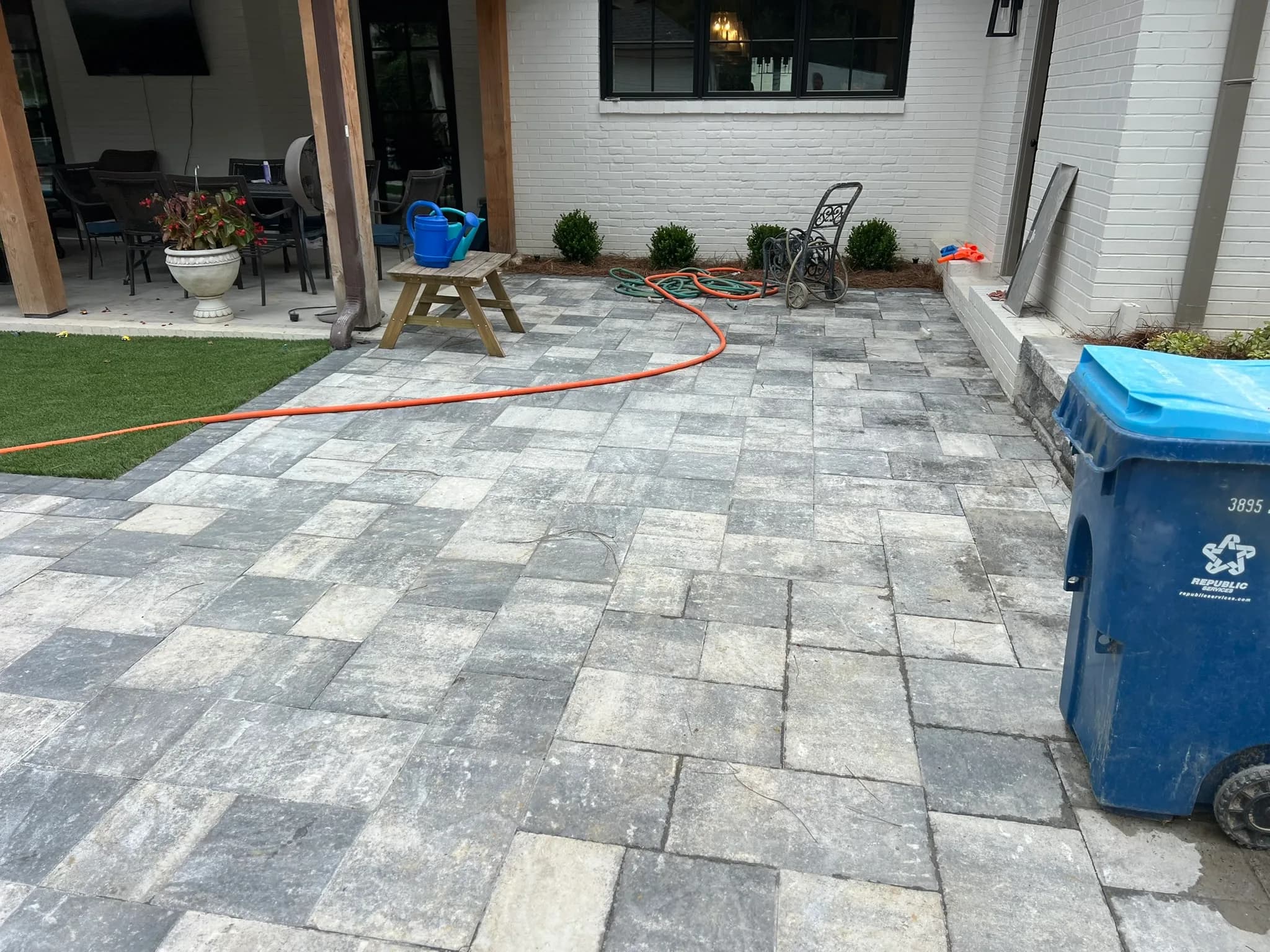 Pool & Backyard Redevelopment with Hardscape Installation — photo 28
